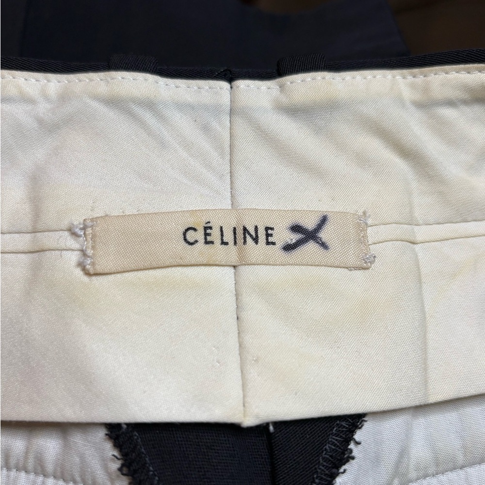 Celine- Black Ankle Zip Pants. Size 36 or US 4 - Picture 3 of 8